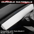 ABS Interior Dashboard Cover Trim White for Tesla Model 3 (2017–2023), Tesla Y (2020–2025) 2PCS