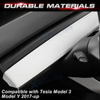 ABS Interior Dashboard Cover Trim White for Tesla Model 3 (2017–2023), Tesla Y (2020–2025) 2PCS