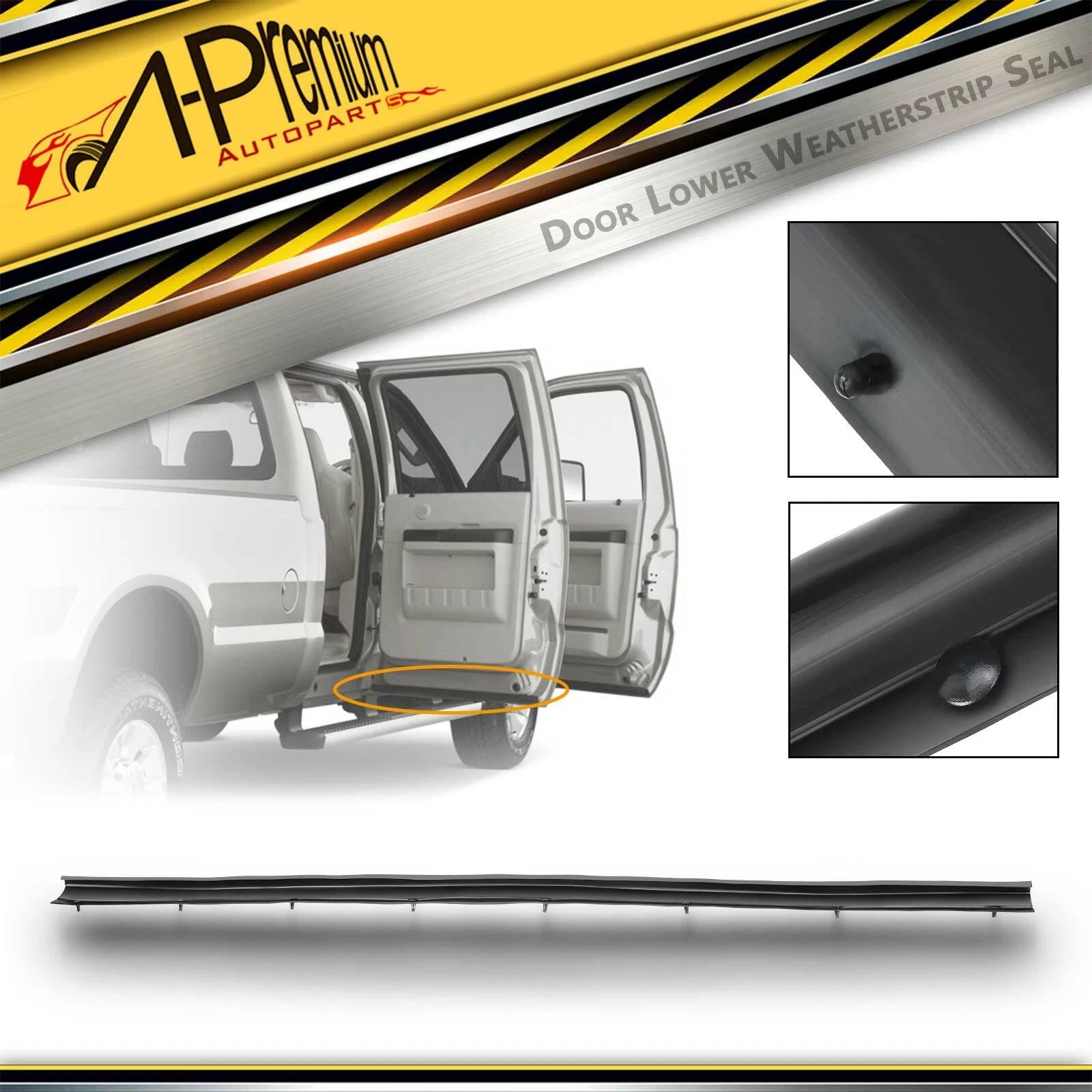 Door Lower Weatherstrip Seal for Ford Excursion F-250 F-350 F-450 (2000–2005)