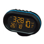 12V Car Clock Thermometer Voltmeter Gauge for Cars