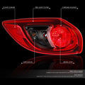 Left Side Outer Tail Light Brake Lamp Assembly for Mazda CX-5 (2013–2016)
