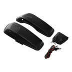 5" x 7" Saddlebag Lids Speaker Grill for Harley Road Glide (2014–2024) Black Denim