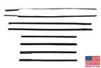 Door Window Felt Rubber Beltline Kit for 1962 Chevy Impala 2-Door Hardtop