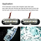 4x Marine Boat LED Courtesy Light Cabin Deck Stair White 12V-24V