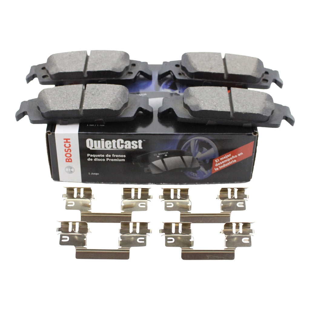 Set of 4 Bosch QuietCast Rear Ceramic Brake Pads for Escalade Suburban Tahoe Yukon XL (2007–2014)