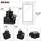 Universal Black AN8 Fuel Pressure Regulator with Boost & Fittings