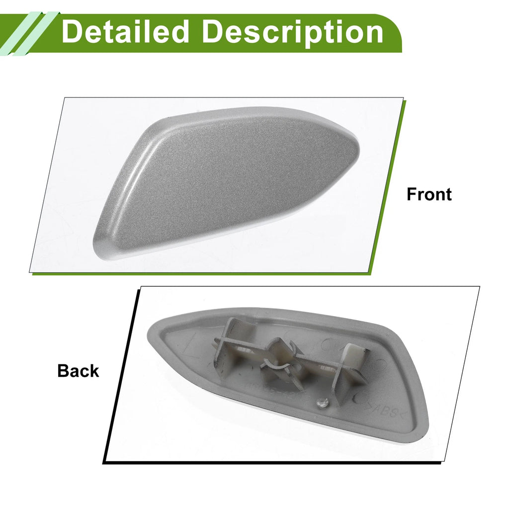 Front Left Washer Nozzle Cover for Toyota Rav4 (2010–2012) 8504542110 Silver Tone