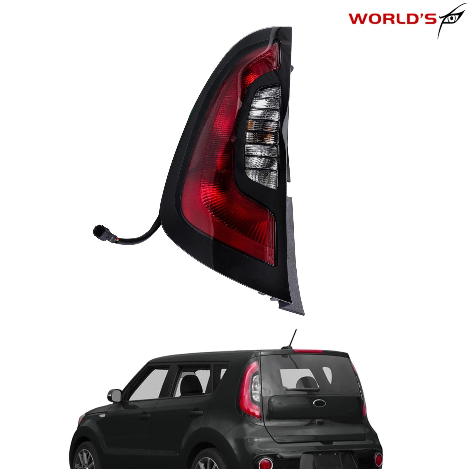 Rear Tail Light Assembly for Kia Soul (2014–2019) Left Side Halogen