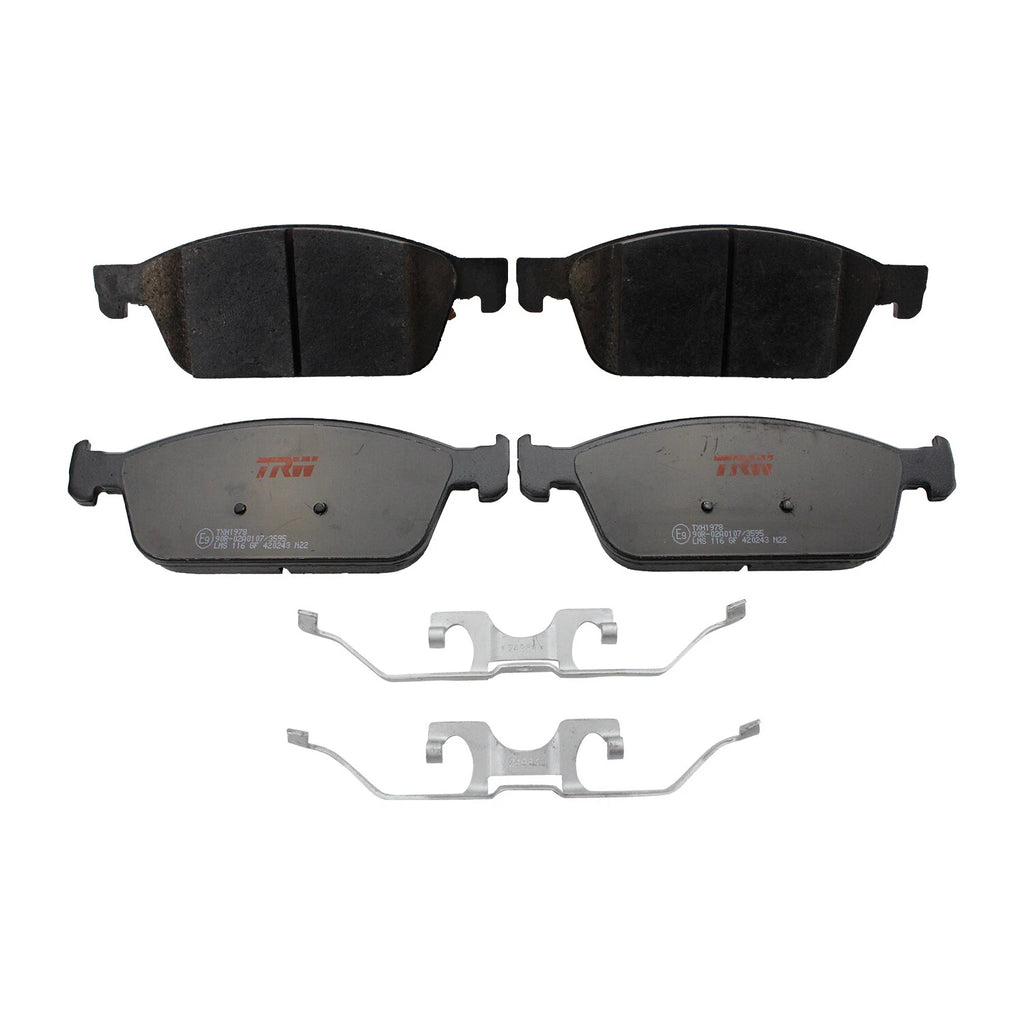 Set of 4 TRW Pro Low-Met Slotted Brake Pads for Ford Escape Lincoln MKC (2017–2019)