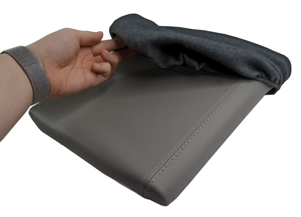 Fleece Console Lid Jump Seat Cover for Ford F150 (2004–2008) Black