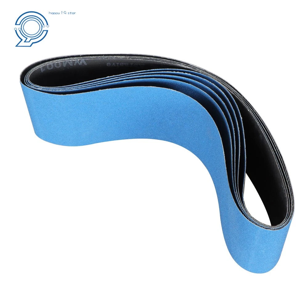 Set of 5 Sanding Belts 4" x 36" 120 Grit Zirconia