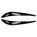 Front Headlight Eyebrow Eyelid Cover for BMW X3 F25 X4 F26 (2014–2017) Gloss Black