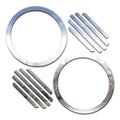 12pc. Luxury FX Chrome Front Vent Covers For 2004-2015 Nissan Titan