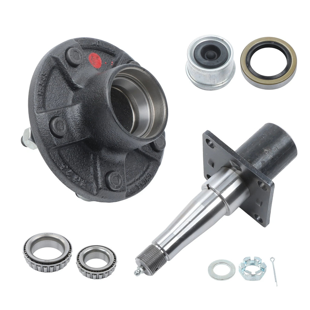 Idler Hub Kit with Flange for 3500 lbs Axle (5 on 4.5" / 5 on 5")