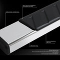 5" Stainless Steel Flat Running Boards for Tacoma Double Cab (2005–2022)