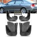 Set of 4 Front Rear Mud Flaps for Honda Civic (2006–2011)