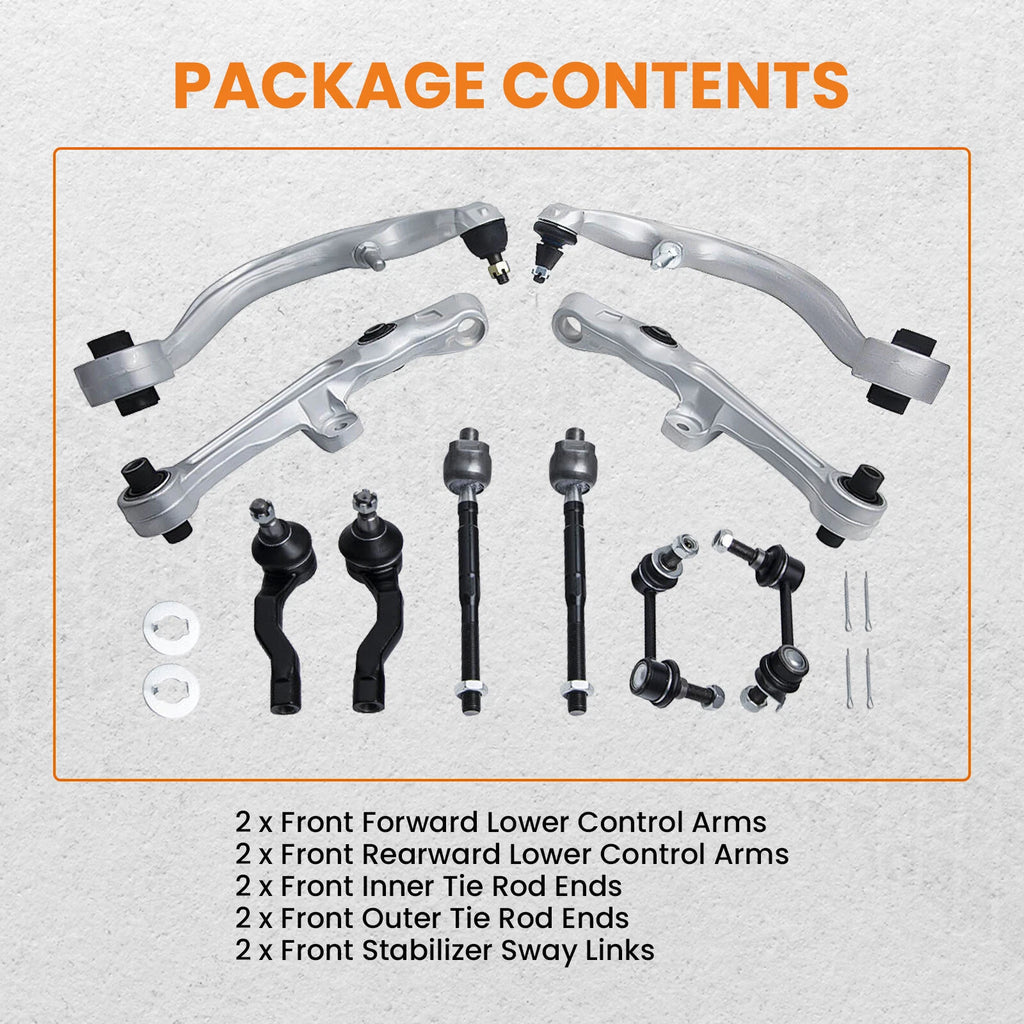 Set of 10 Lower Control Arms for Nissan G35 350Z (2003–2009)