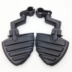 1.5" Wing Footpegs Offset Mount Clamps for Suzuki VL125 VL250 VZ1500 C800