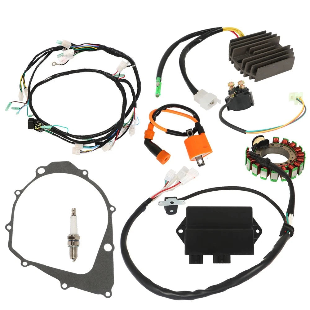 Wire Harness Ignition Coil CDI Stator & Gasket for Yamaha Warrior 350 (1987–2004)