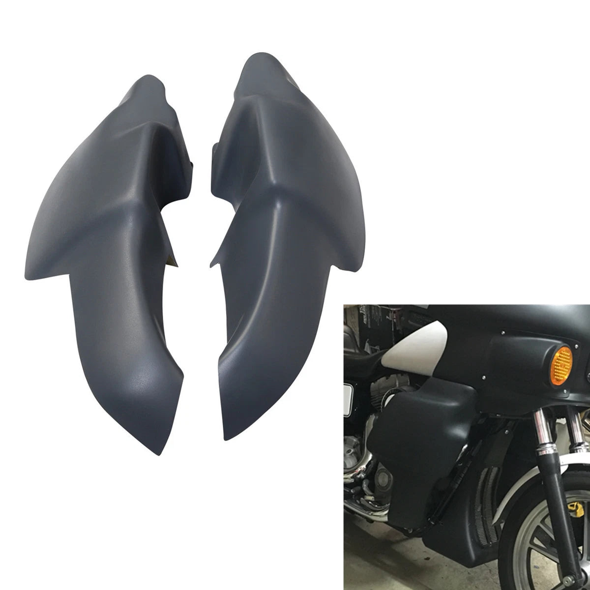 Unpainted Lowers Leg Fairings for Harley Dyna Super Wide Glide Low Rider