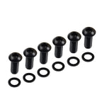 6x Stainless Derby Cover Screw Bolt w/ Washer for Harley Touring Sportster (2004–2023)