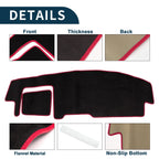 Dashboard Dash Cover Mat for Suzuki Spacia MK54S (2015–2021) Black Red Set of 1