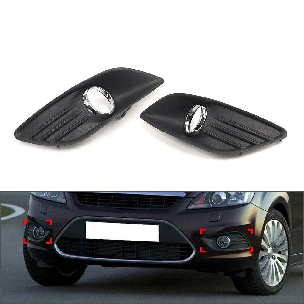 Front Bumper Fog Light Grille Covers for Ford Focus (2009-2011)