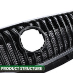 Front Bumper Upper Grille for Buick Envision (2016–2018) with Chrome Trim