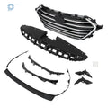 Front Chrome Grille, Radiator Cover, Bumper Lid & 4 Brackets for Elantra (2017–2018)