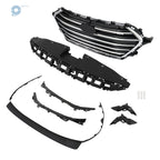 Front Chrome Grille, Radiator Cover, Bumper Lid & 4 Brackets for Elantra (2017–2018)