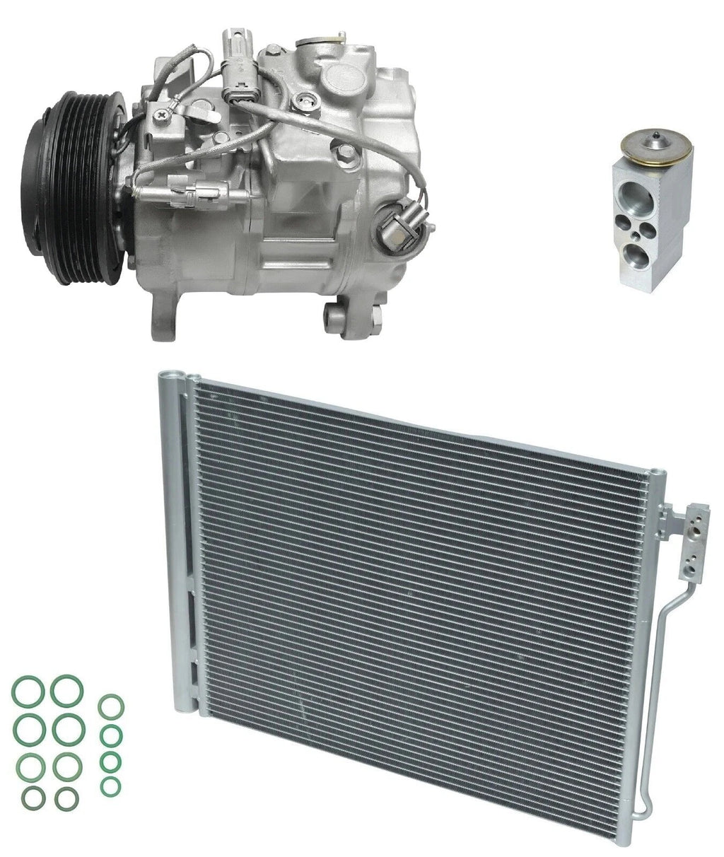A/C Compressor Kit With Condenser for BMW 528i xDrive 2013–2016