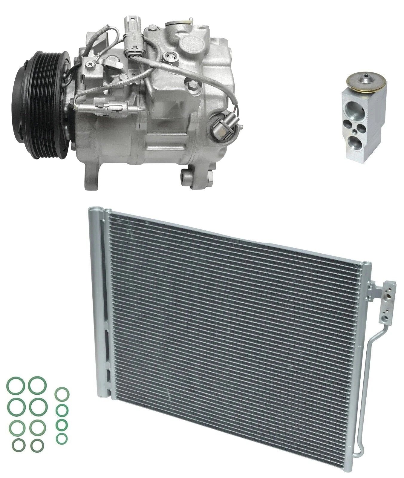 A/C Compressor Kit With Condenser for BMW 528i xDrive 2013–2016