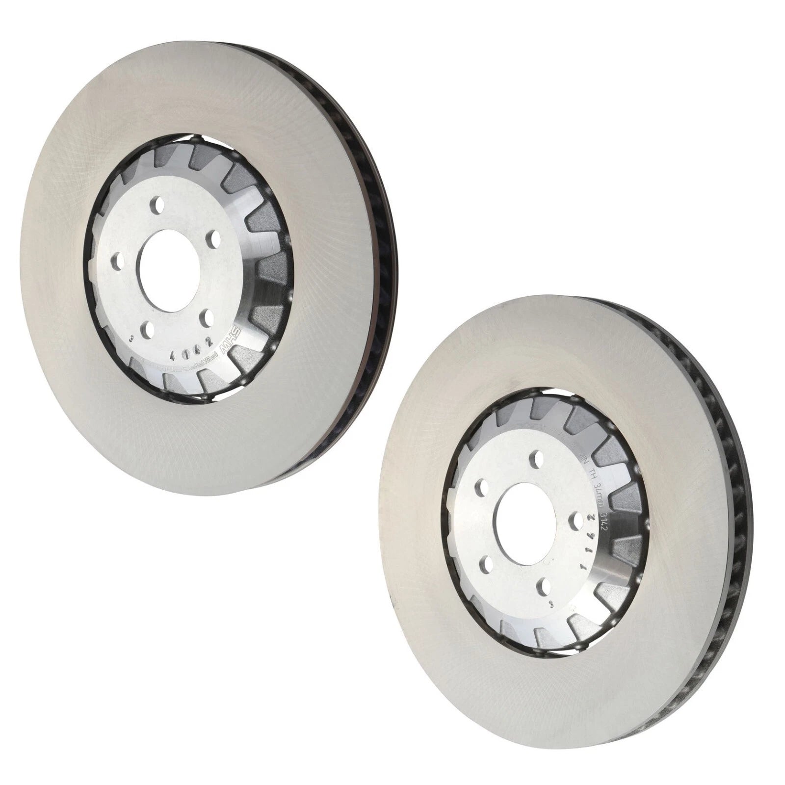 Set of 2 Front 394mm Disc Brake Rotors for Shelby GT350 GT350R (2016–2020)