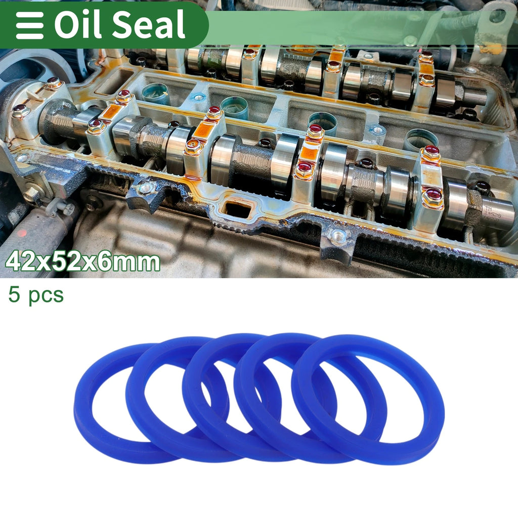 Set of 5 Oil Seal Rotary Shaft Seal 42x52x6mm High Pressure for Various Models
