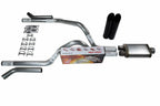 Dual Exhaust Kit for Dodge Dakota (1987–1996) - 2.5" Black Chrome