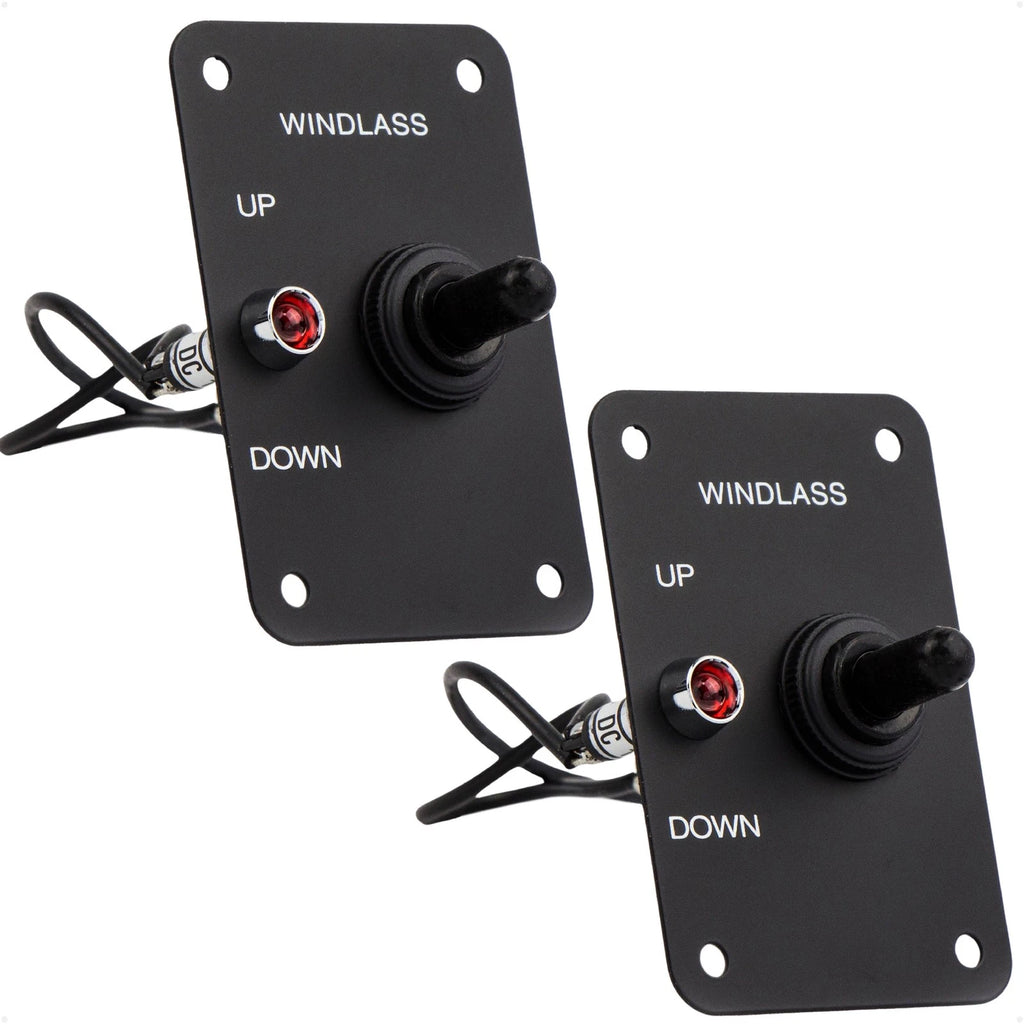 2-Pack Toggle Anchor Windlass Switch for (12V) - FO3740