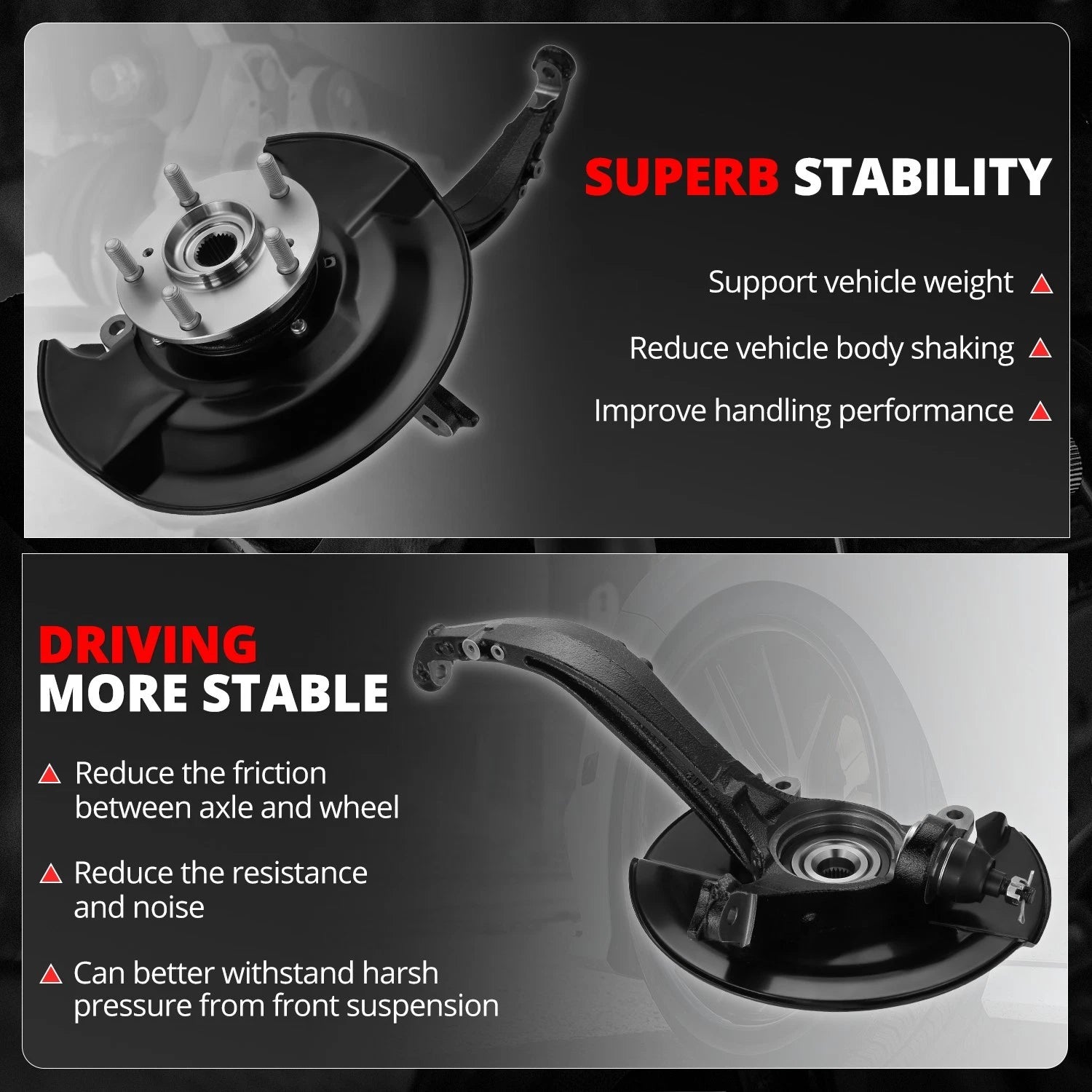 Front Left Loaded Wheel Bearing Knuckle for Honda Accord (2003–2007)