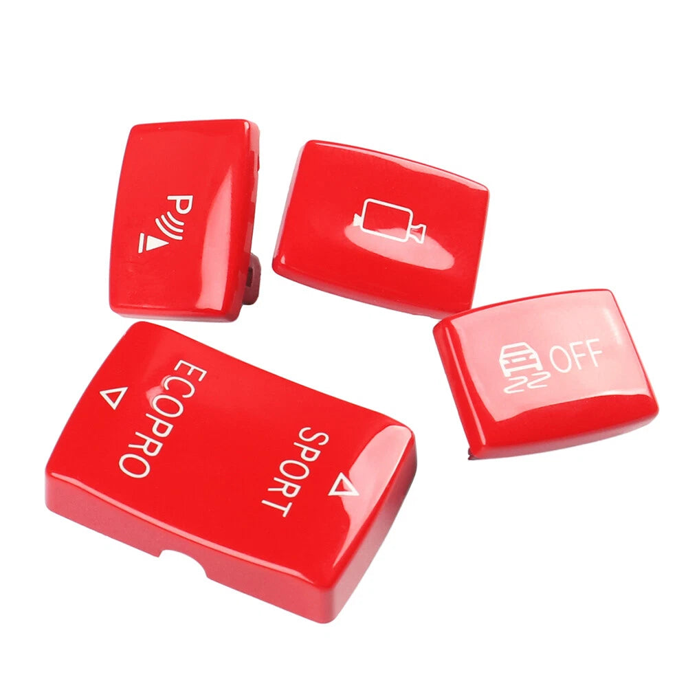 4X Red ESP Drive Mode Button Key Cover for BMW 2 Series F22 F23 (2014–2018)