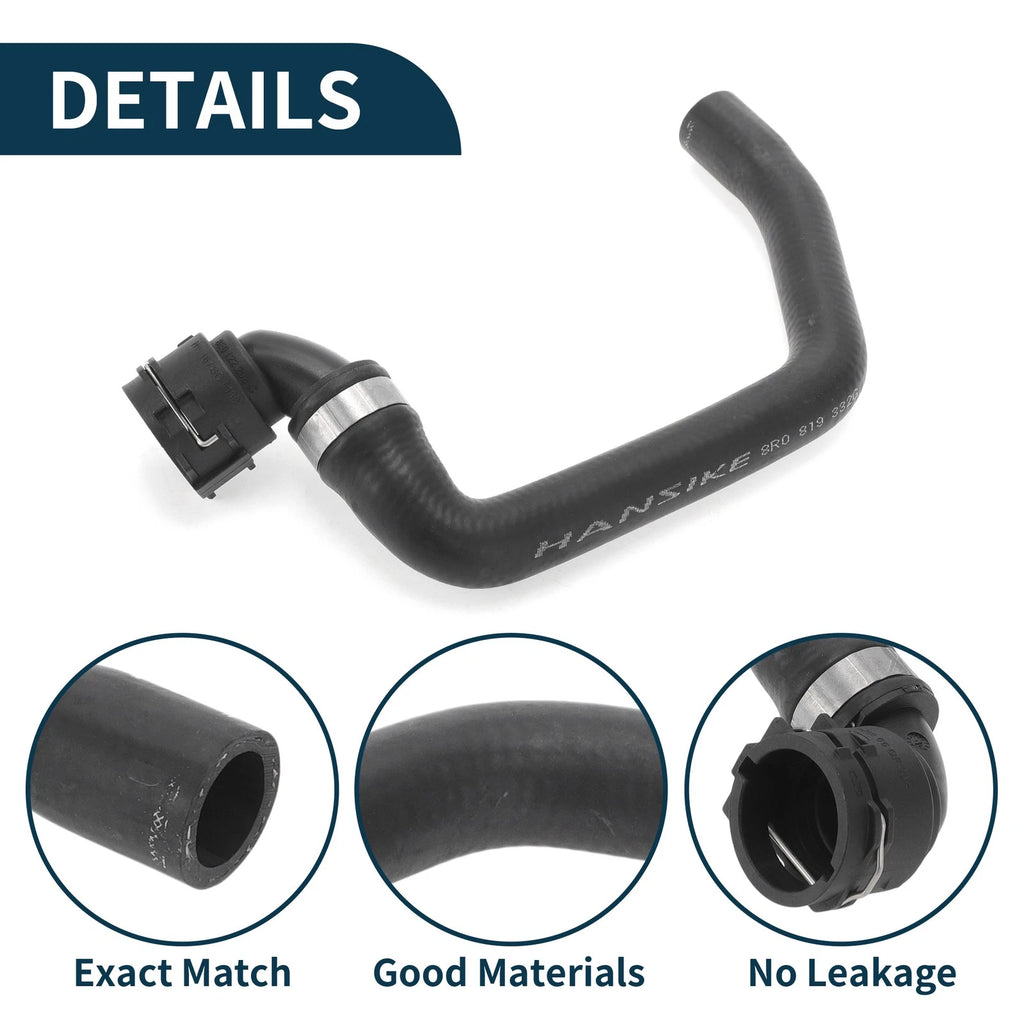 Radiator Hose Heating Water Pipe for Audi Q5 (2013–2017) No. 8R0819332G Rubber