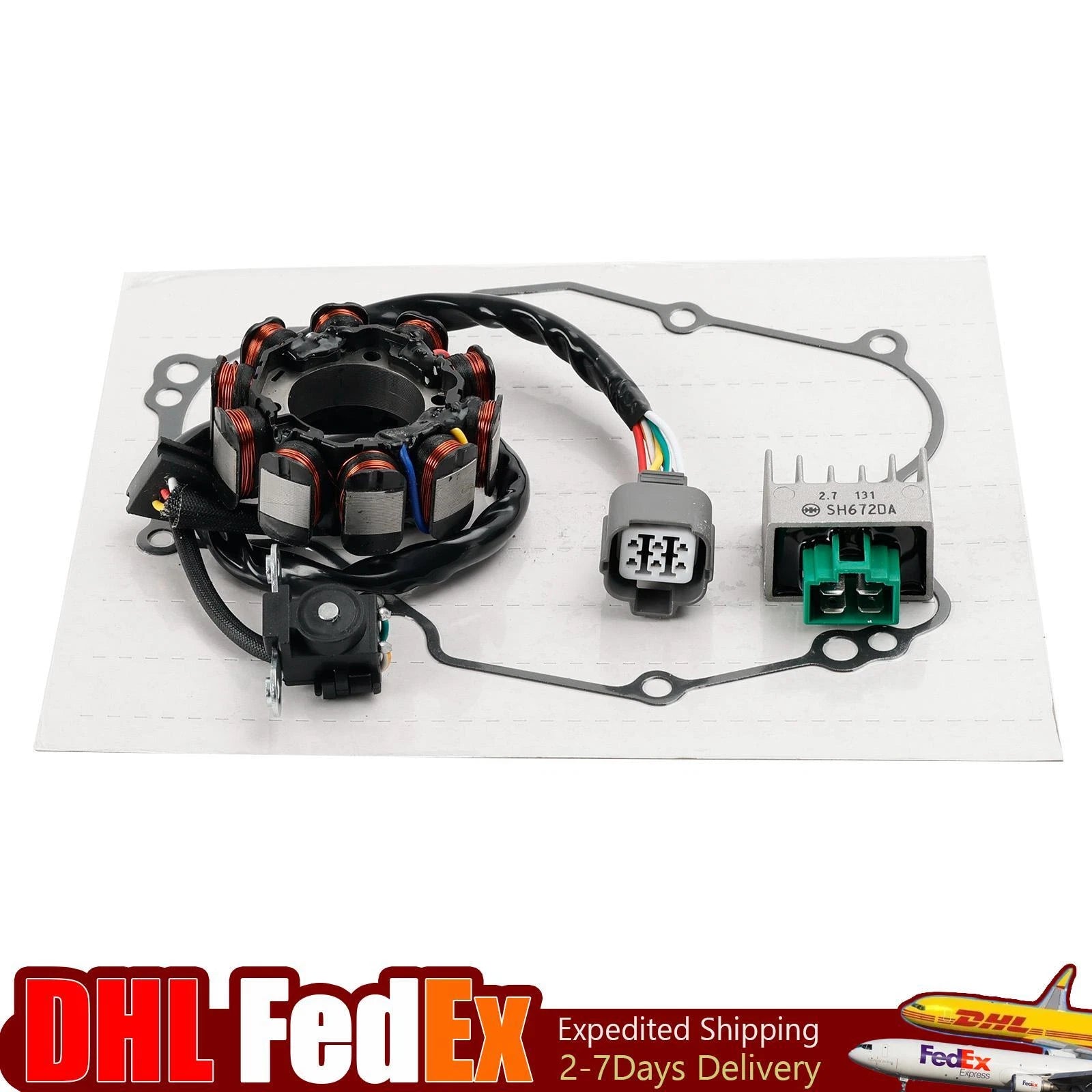 Alternator Stator Regulator Gasket Kit for Kawasaki KLX 450 R (2008–2019) #2