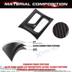 Carbon Fiber Look Central AC Switch Gear Shift Panel Cover for Charger (2015-2023)