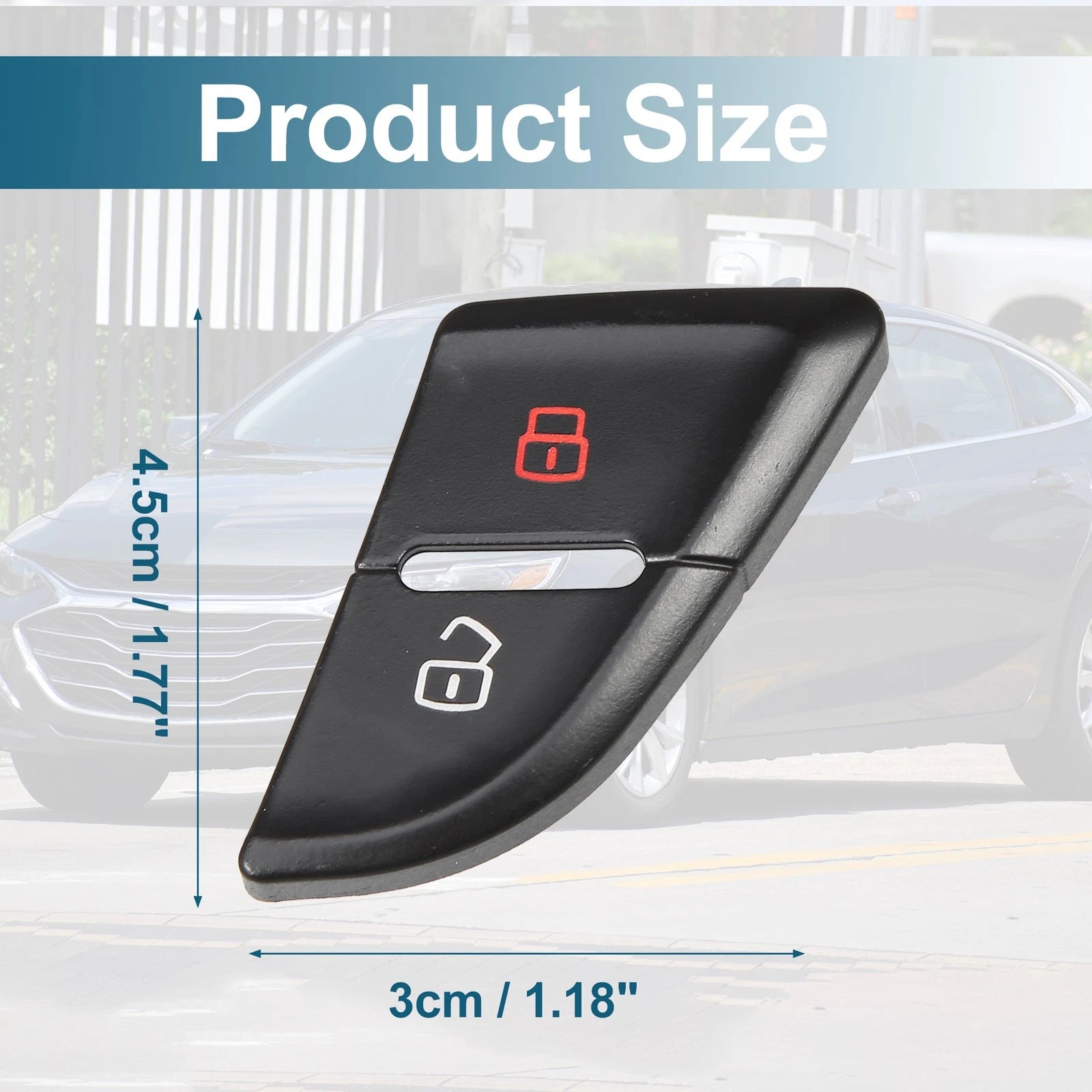 Central Door Lock Switch Button Cover for Audi A4 S4 B8 (2008–2014)