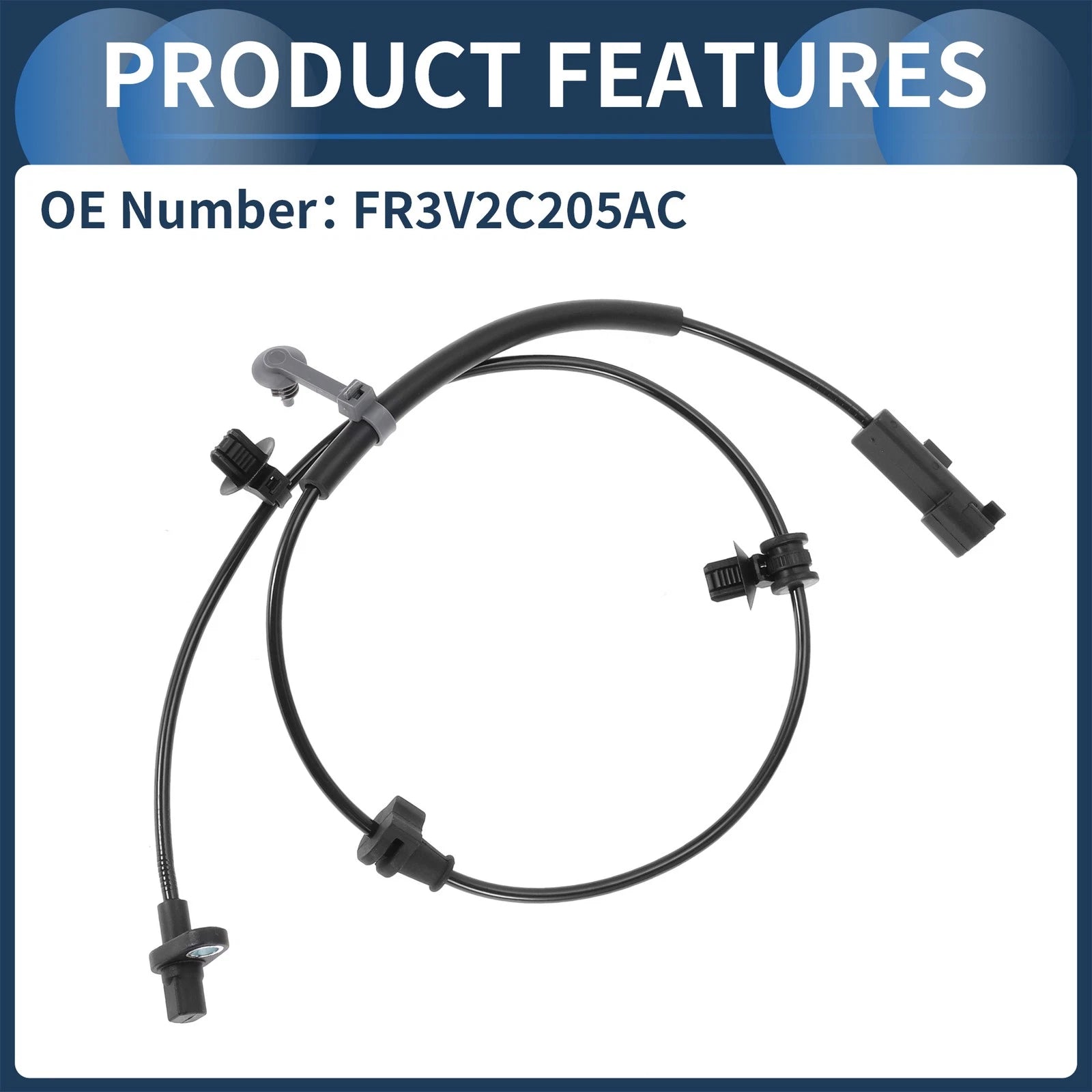 ABS Wheel Speed Sensor No.FR3V2C205AC for Ford Mustang (2015–2023)