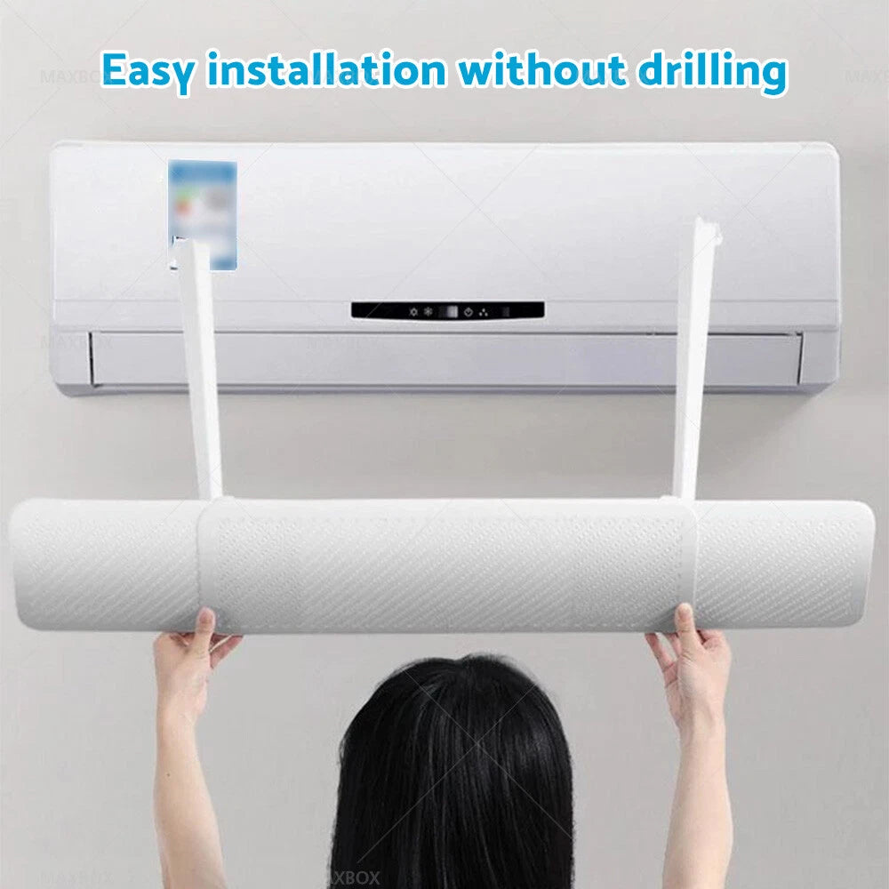Adjustable Air Conditioner Windshield Baffle Shield for Home
