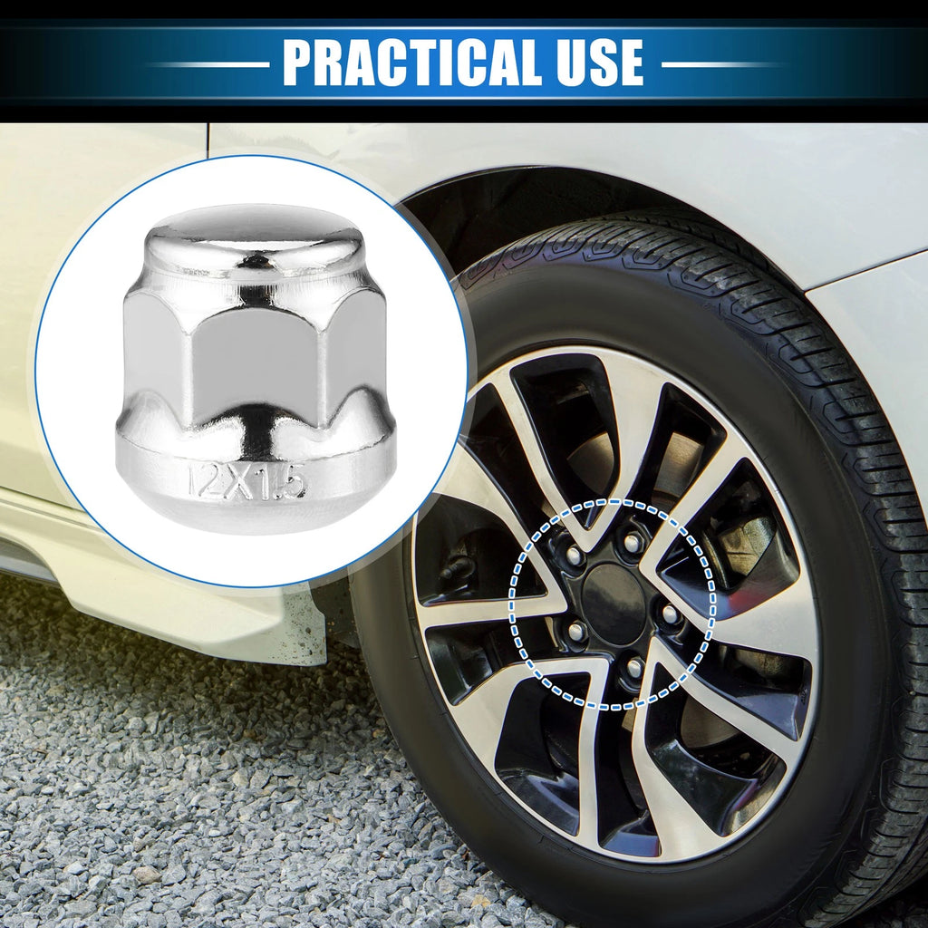 10 Pcs Wheel Lug Nuts M12x1.5 for Honda Accord Civic 