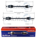 2X Front CV Axle Shaft Assemblies for Chevy Sprint (1985–1988)