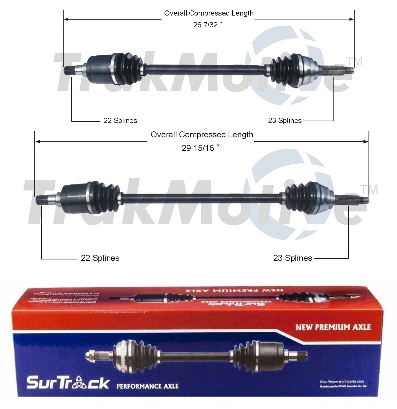 2X Front CV Axle Shaft Assemblies for Chevy Sprint (1985–1988)