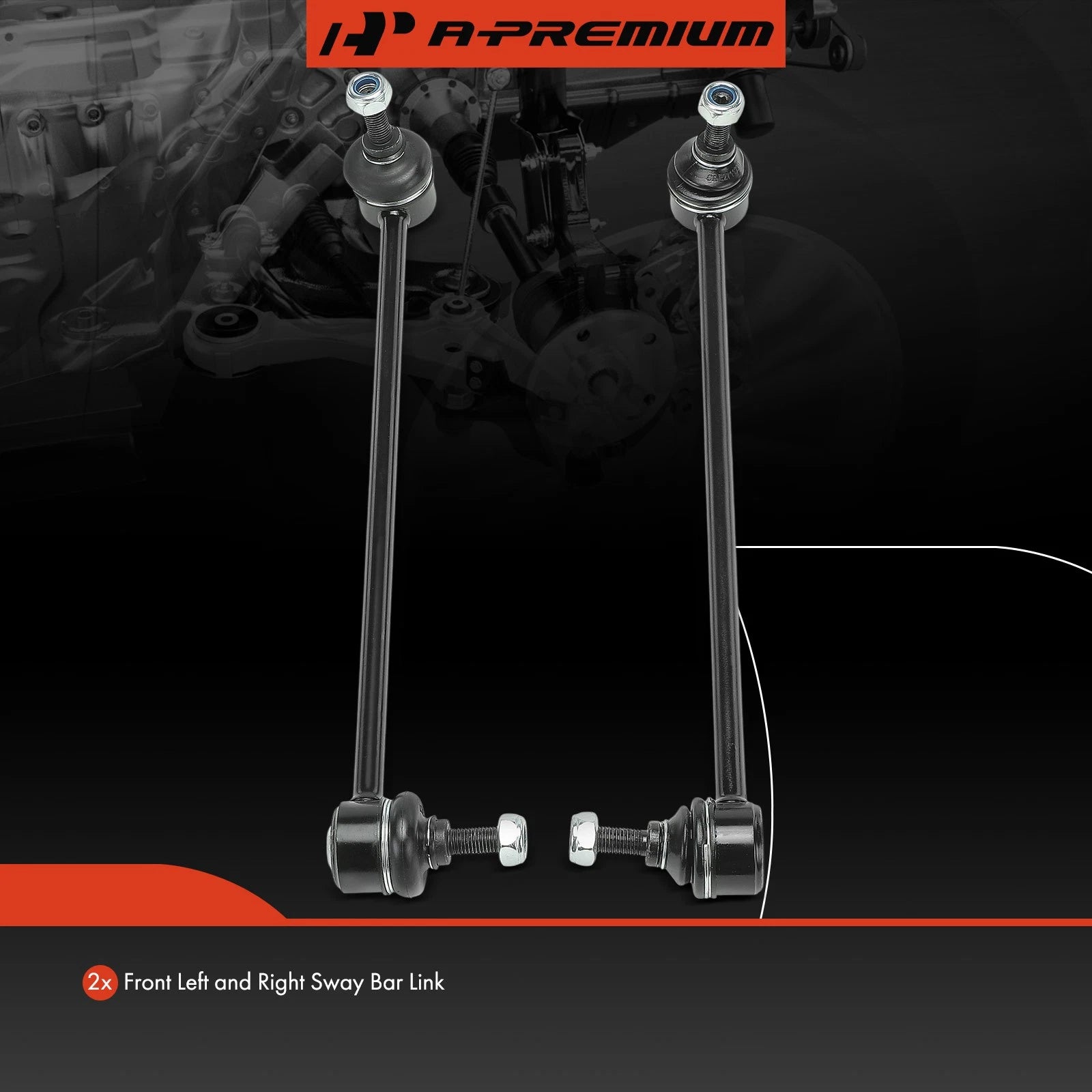 Front Sway Bar Link with Ball Joint for BMW E46 325xi 330xi (2001–2005)