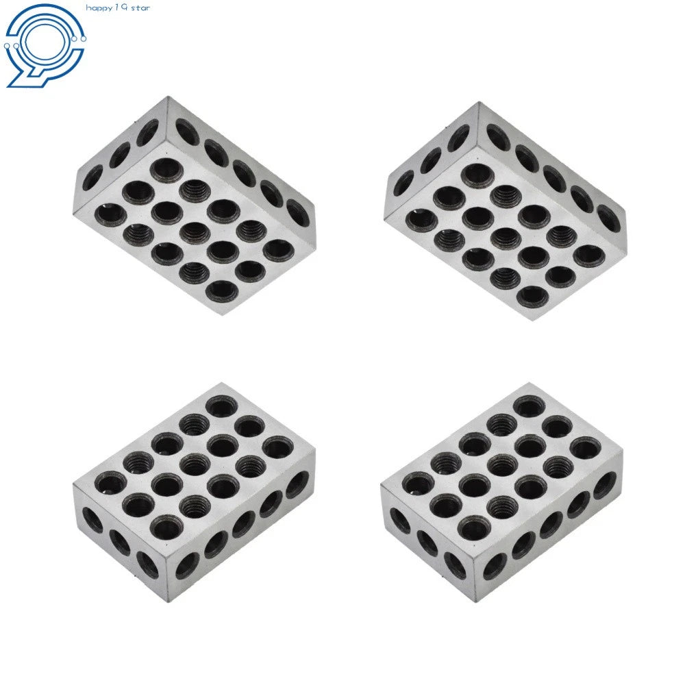 2 Ultra Precision 1-2-3 Blocks .0001" Machinist Jig 23 Holes