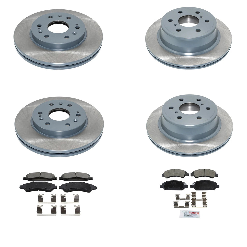 DuraGo Front Rear Rotors & Bosch QuietCast Brake Pads Kit for Escalade ESV (2007–2020)